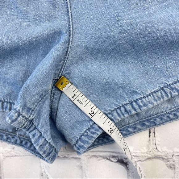 American Eagle Woman’s Lightweight loose fit elastic waist jean shorts size S - Picture 7 of 10